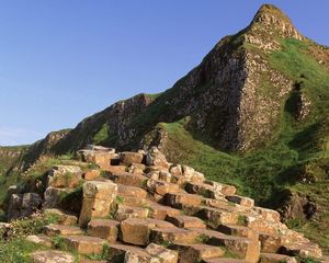 Preview wallpaper giants causeway, county antrim, ireland, mountain, stones