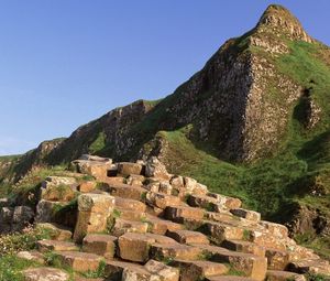 Preview wallpaper giants causeway, county antrim, ireland, mountain, stones