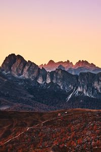 Preview wallpaper giau pass, italy, alps