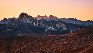 Preview wallpaper giau pass, italy, alps