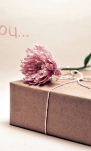 Preview wallpaper gift, box, flower