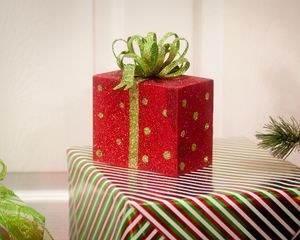 Preview wallpaper gifts, boxes, bow-knot, glitter, holiday