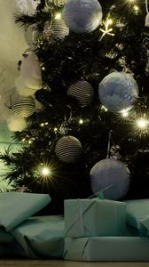 Preview wallpaper gifts, holiday, new year, christmas tree