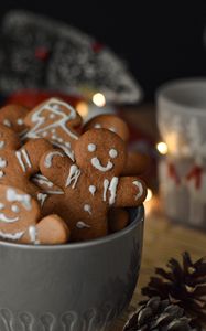 Preview wallpaper gingerbread, christmas, new year, holidays