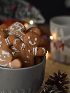 Preview wallpaper gingerbread, christmas, new year, holidays