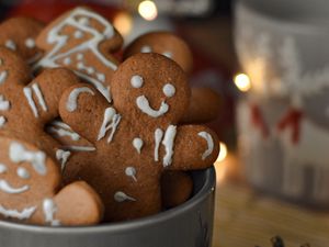 Preview wallpaper gingerbread, christmas, new year, holidays