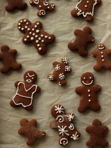 Preview wallpaper gingerbread, cookies, cooking, new year, christmas