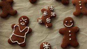 Preview wallpaper gingerbread, cookies, cooking, new year, christmas