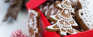 Preview wallpaper gingerbread, cookies, new year, christmas, baking