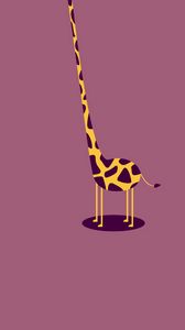 Preview wallpaper giraffe, form, light