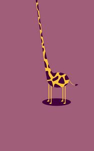 Preview wallpaper giraffe, form, light