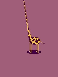 Preview wallpaper giraffe, form, light