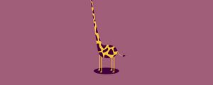 Preview wallpaper giraffe, form, light