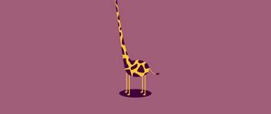 Preview wallpaper giraffe, form, light