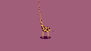 Preview wallpaper giraffe, form, light