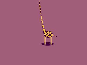 Preview wallpaper giraffe, form, light