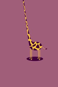 Preview wallpaper giraffe, neck, torso, headless