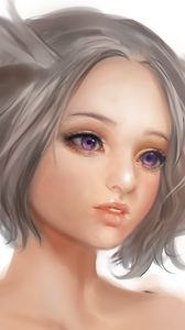 Preview wallpaper girl, anime, art, face