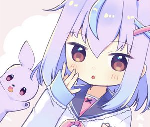 Preview wallpaper girl, anime, art, purple
