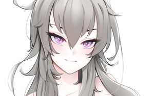 Preview wallpaper girl, anime, eyes, hair