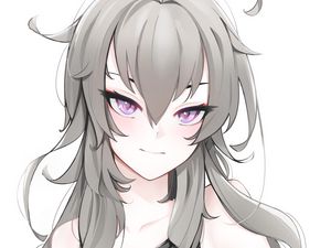 Preview wallpaper girl, anime, eyes, hair