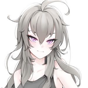 Preview wallpaper girl, anime, eyes, hair
