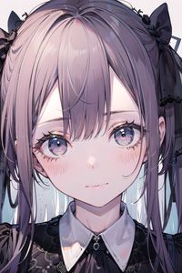 Preview wallpaper girl, anime, face, eyes, art