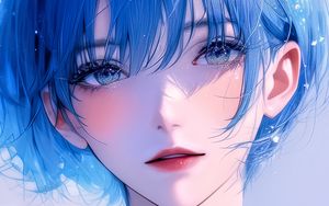 Preview wallpaper girl, anime, short hair, art