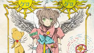 Preview wallpaper girl, anime, wings, art, sun