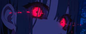 Preview wallpaper girl, art, anime, glance, eyes