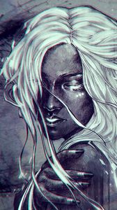 Preview wallpaper girl, art, face