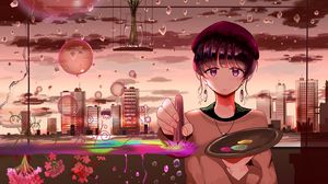 Preview wallpaper girl, artist, paint, art, anime