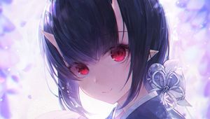 Preview wallpaper girl, ball, kimono, anime, art, cartoon