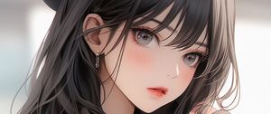 Preview wallpaper girl, beret, jewelry, pose, anime