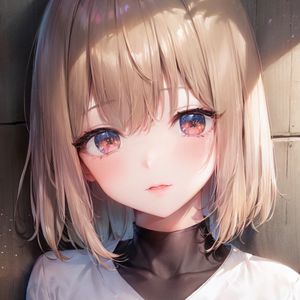 Preview wallpaper girl, blonde, portrait, anime