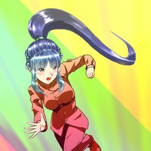 Preview wallpaper girl, blow, run, anime, art