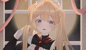 Preview wallpaper girl, blush, dress, anime