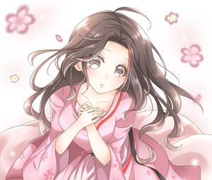 Preview wallpaper girl, blush, dress, pink, anime