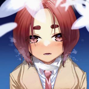 Preview wallpaper girl, blush, gesture, tie, anime