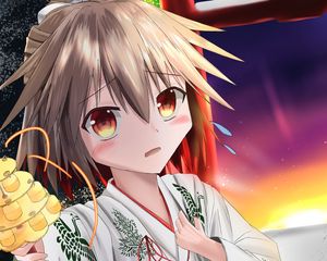 Preview wallpaper girl, blush, kimono, art, anime