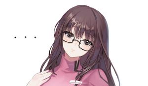 Preview wallpaper girl, blush, pose, anime