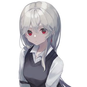 Preview wallpaper girl, book, dress, glance, anime, art
