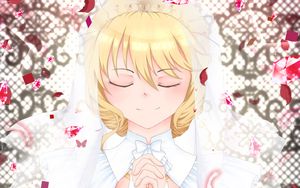 Preview wallpaper girl, bride, anime, art