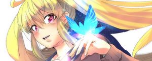 Preview wallpaper girl, butterfly, anime
