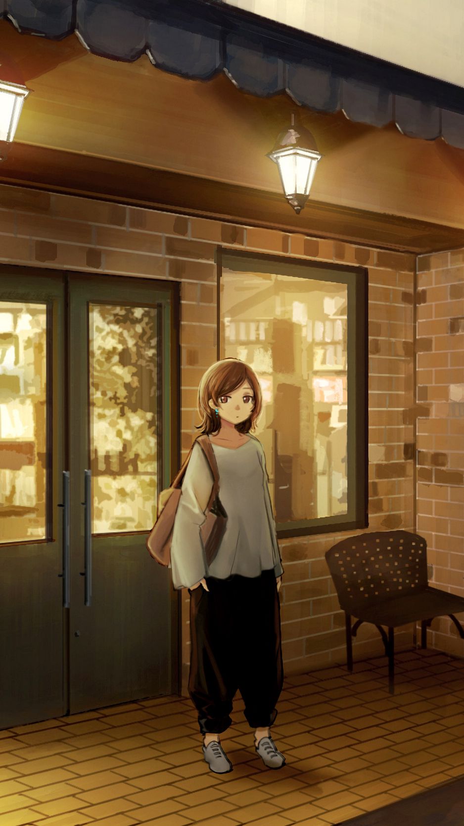Download Lofi Anime Cafe Shop Wallpaper  Wallpaperscom