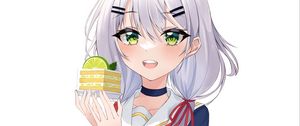 Preview wallpaper girl, cake, cook, anime