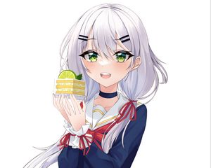 Preview wallpaper girl, cake, cook, anime