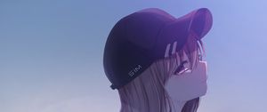 Preview wallpaper girl, cap, profile, anime, art