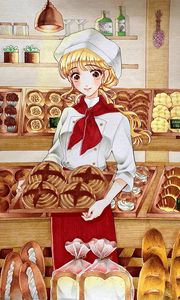 Preview wallpaper girl, chef, baking, anime