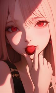 Preview wallpaper girl, cherry, art, anime